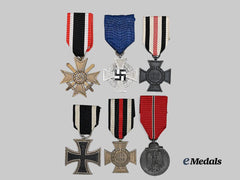 Germany, Third Reich. A Mixed Lot of Awards for First and Second World War Service