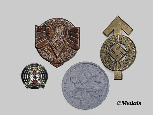 germany,_h_j._a_mixed_lot_of_badges_e_medals__g61375_3