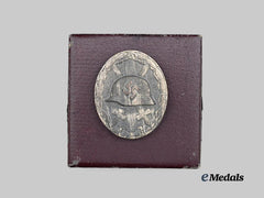 Germany, Wehrmacht. A Silver Grade Wound Badge, with Case, by Wächtler & Lange