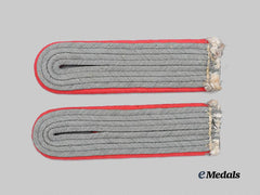 Germany, Heer. A Set of Panzer Troops Leutnant Shoulder Boards