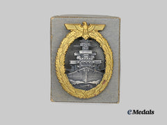 Germany, Kriegsmarine. A Mint High Seas Fleet Badge, with Case, by Schwerin