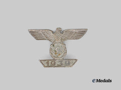 Germany, Wehrmacht. A Rare 1939 Clasp to the Iron Cross I Class, Type II, Screwback Version by Wilhelm Deumer