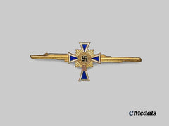 Germany, Third Reich. An Honour Cross of the German Mother, Gold Grade, Brooch-Style Miniature