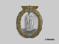 Germany, Kriegsmarine. A Minesweeper War Badge, Variation 4, by Rudolf Karneth & Söhne