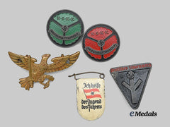 Germany, Third Reich. A Mixed Lot of Badges and Insignia