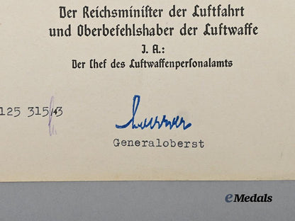 germany,_luftwaffe._a_wehrpaß_to_kurt_scholz,_k_i_a_over_france,_with_pilot’s_badge_award_document_e_medals__g61618_10