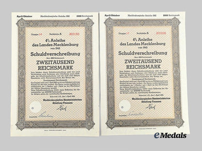 germany,_third_reich._a_lot_of_wartime_bonds_issued_by_the_state_of_mecklenburg_e_medals__g61623_21