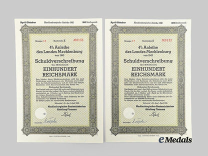 germany,_third_reich._a_lot_of_wartime_bonds_issued_by_the_state_of_mecklenburg_e_medals__g61623_5