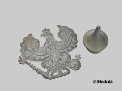 Germany, Imperial. A Pair of Accessories for a Prussian Model 1915 Pickelhaube