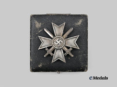 Germany, Wehrmacht. A War Merit Cross I Class with Swords and Case, by Deschler & Sohn