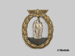 Germany, Kriegsmarine. A Minesweeper War Badge, by Rudolf Karneth & Söhne