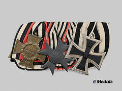 Germany, Imperial. A First World War Non-Combatant’s Medal Bar, Formal Wear Version, by Gustav Vietor