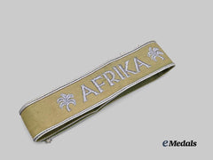 Germany, Wehrmacht. An Afrika Cuff Title, Linen Style, with Certificate of Authenticity