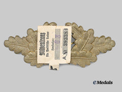 Germany, NSDAP. A Mint Political Leader’s Visor Cap Wreath