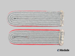 Germany, Heer. A Set of Panzer Troops Leutnant Shoulder Boards