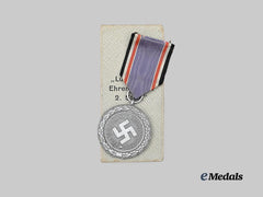 Germany, Third Reich. An Air Defence Honour Decoration, II Class Medal, with Case