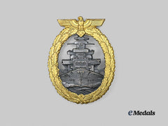 Germany, Kriegsmarine. A High Seas Fleet Badge, Variation 2, by Schwerin