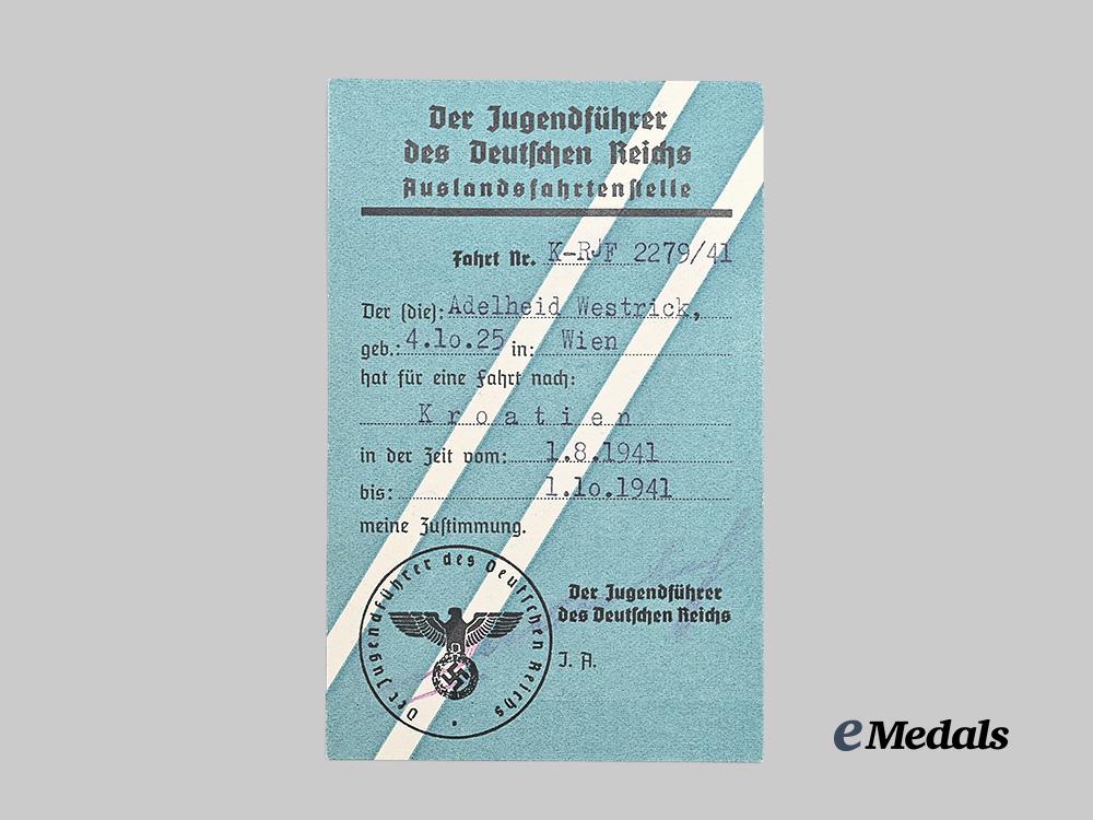 germany,_h_j._a_reisepass,_with_youth_foreign_travel_card,_for_a_croatian_excursion_to_adelheid_westrick_e_medals__g61833_10