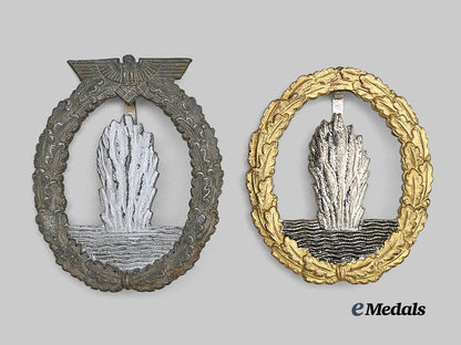 germany,_kriegsmarine._a_pair_of_minesweeper_war_badges,_wartime_and1957_versions_e_medals__g61853_2