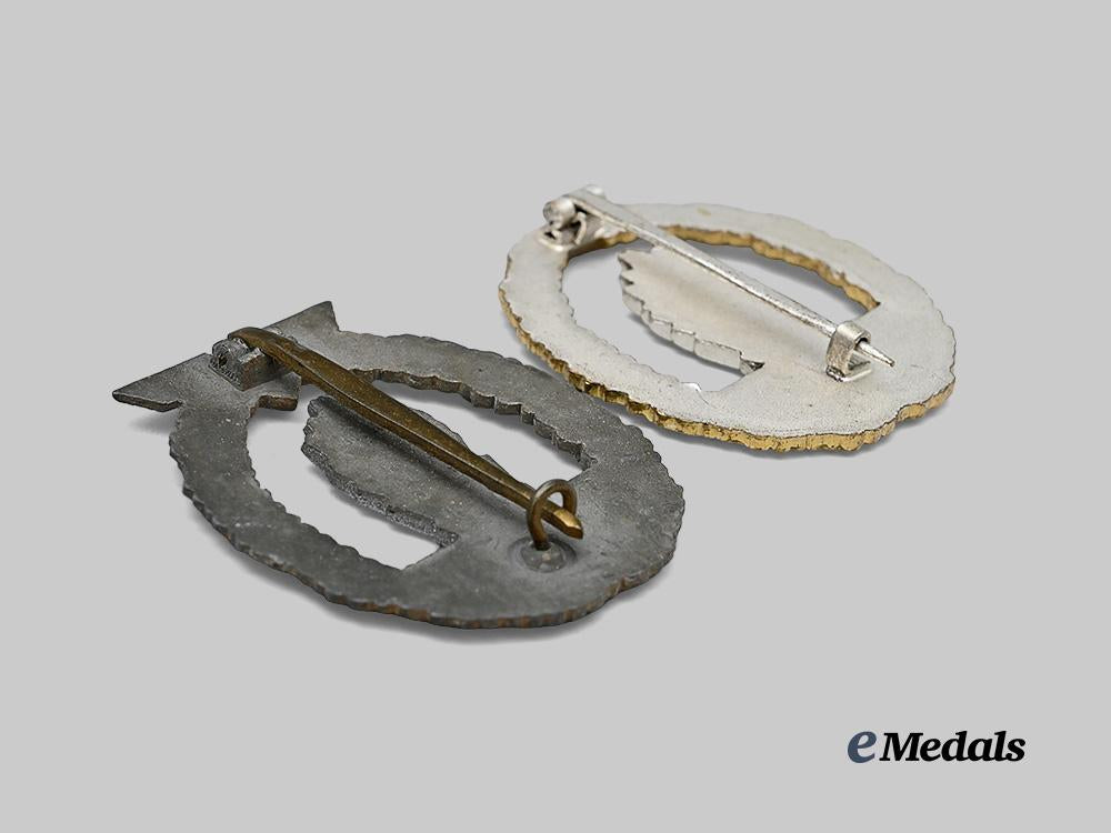 germany,_kriegsmarine._a_pair_of_minesweeper_war_badges,_wartime_and1957_versions_e_medals__g61853_4