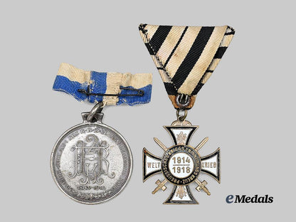 germany,_imperial._a_pair_of_commemorative_decorations_for_military_service_e_medals__g61862_4