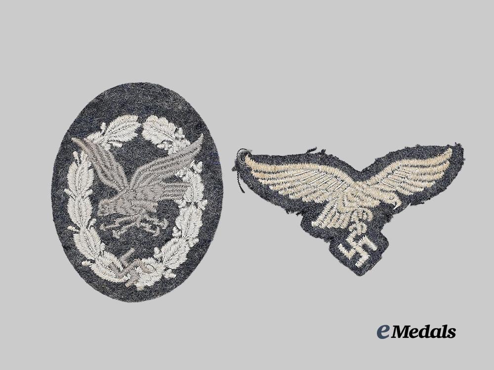 germany,_luftwaffe._a_pair_of_cloth_badges_e_medals__g61870_2