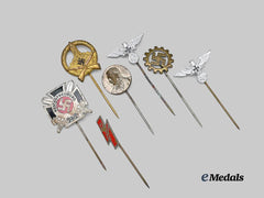 Germany, Third Reich. A Mixed Lot of Stick Pins for Labour and Veteran Organizations