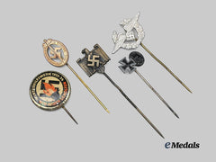 Germany, Third Reich. A Mixed Lot of Stick Pins