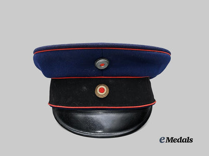 germany,_imperial._a_dark_blue_visor_cap_for_artillery,_engineer,_and_railway_troops_e_medals__g61888_2