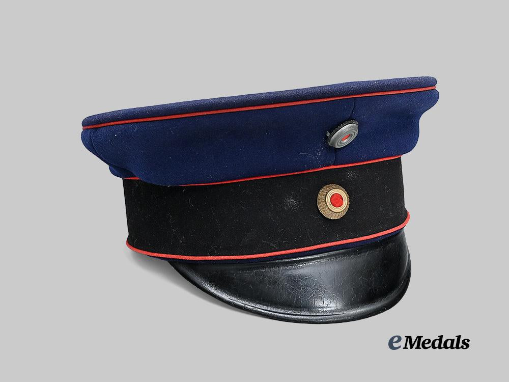 germany,_imperial._a_dark_blue_visor_cap_for_artillery,_engineer,_and_railway_troops_e_medals__g61888_3
