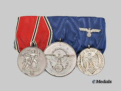 Germany, Third Reich. A Medal Bar for Police and Military Long Service