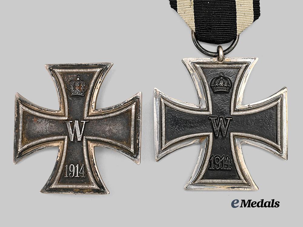 germany,_imperial._a_pair_of1914_iron_crosses,_i_i_and_i_class_e_medals__g61923_3