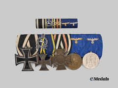 Germany, Imperial. A Long Service Medal Bar for a Braunschweig First World War Combatant, with Ribbon Bar