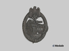 Germany, Wehrmacht. A Panzer Badge, Bronze Grade, by Rudolf Souval