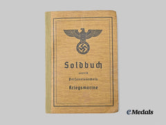 Germany, Kriegsmarine. An Unissued Soldbuch, Allied Serviceman Retrieval