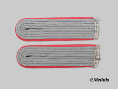 Germany, Heer. A Set of Panzer Troops Leutnant Shoulder Boards