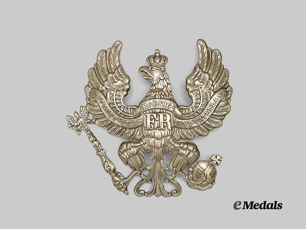 germany,_imperial._a_prussian_infantry_shako_plate_e_medals__g62021_2