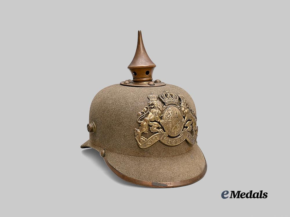 germany,_imperial._a_bavarian_infantry_felt_ersatz_pickelhaube_e_medals__g62023_3