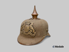 Germany, Imperial. A Bavarian Infantry Felt Ersatz Pickelhaube