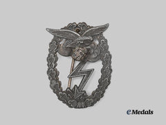Germany, Luftwaffe. A Ground Assault Badge, Late-War Integral Eagle Variant, by G.H. Osang