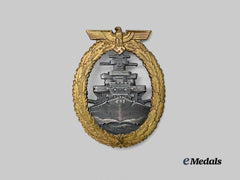 Germany, Kriegsmarine. A High Seas Fleet Badge, Variation 2, by Schwerin