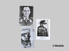 Germany, Third Reich. A Lot of Post-War Signed Knight’s Cross Winner Photographs