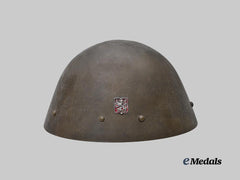 Bohemia And Moravia, Protectorate. A Rare Government Army M32 Steel Helmet