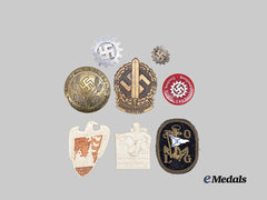 Germany, Third Reich. A Mixed Lot of Badges for SA and Labour Personnel