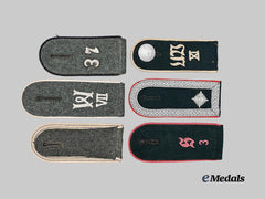 Germany, Heer. A Mixed Lot of Single Shoulder Straps