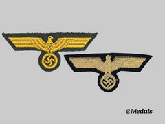Germany, Kriegsmarine. A Pair of Breast Eagles, Officer and Coastal Artillery Personnel