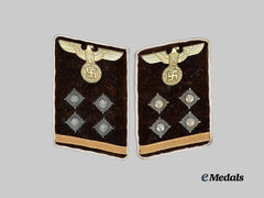 Germany, NSDAP. A Set of Kreis-Level Obergemeinschaftsleiter Collar Tabs