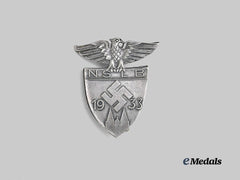 Germany, Third Reich. A Rare National Socialist Teachers League Honour Badge in Silver