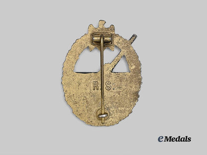 germany,_kriegsmarine._a_coastal_artillery_badge,_wartime_example_with_postwar_finish,_by_rudolf_souval_e_medals__g62173_3