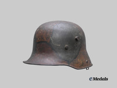 Germany, Imperial. A Camouflage M17 Stahlhelm Shell, by F.W. Quist